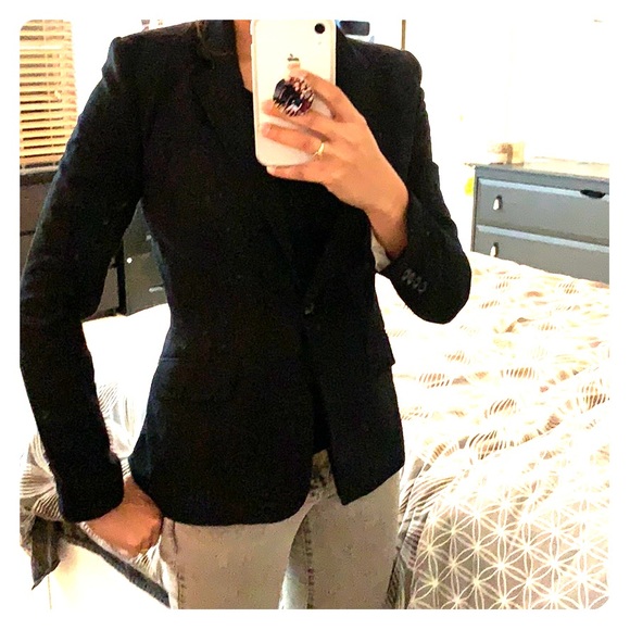 H&M Jackets & Blazers - H&M Single-Button Pinstripe Blazer